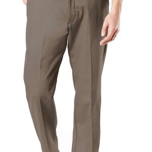 Dockers Tan Dress Pants Classic Fit Flat Front